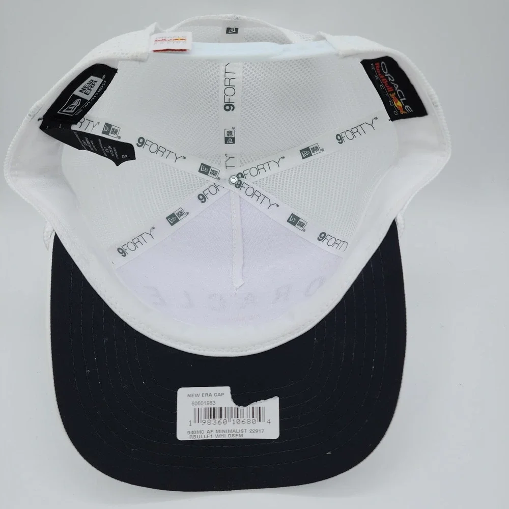 Oracle Red Bull Nascar Racing‎ Cap New Era 9FORTY Trucker Hat White Snapback NEW